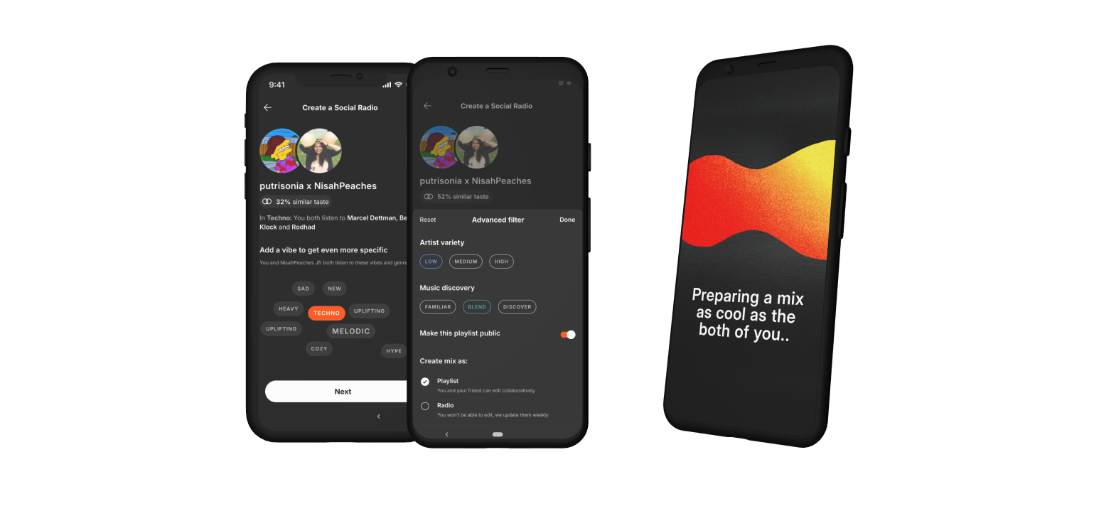 Social Radio design concepts